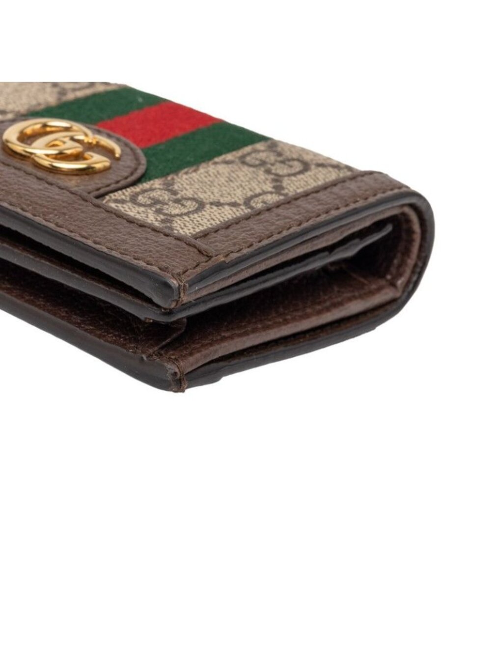 Gucci Ophidia GG Supreme Bifold Wallet Compact Beige Multicolor Leather - Picture 4 of 9